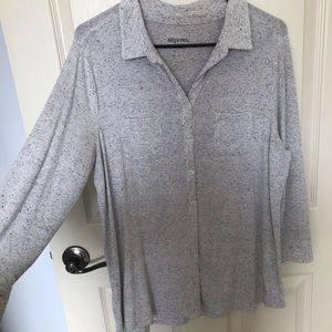 Merona Gray Button up